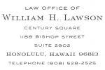 William H. Lawson (Honolulu, Hawaii)