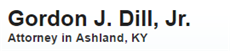 Gordon John Dill, Jr (Ashland, Kentucky)