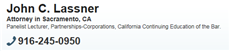John C. Lassner (Sacramento, California)