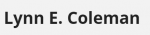 Lynn E. Coleman (Kernersville, North Carolina)